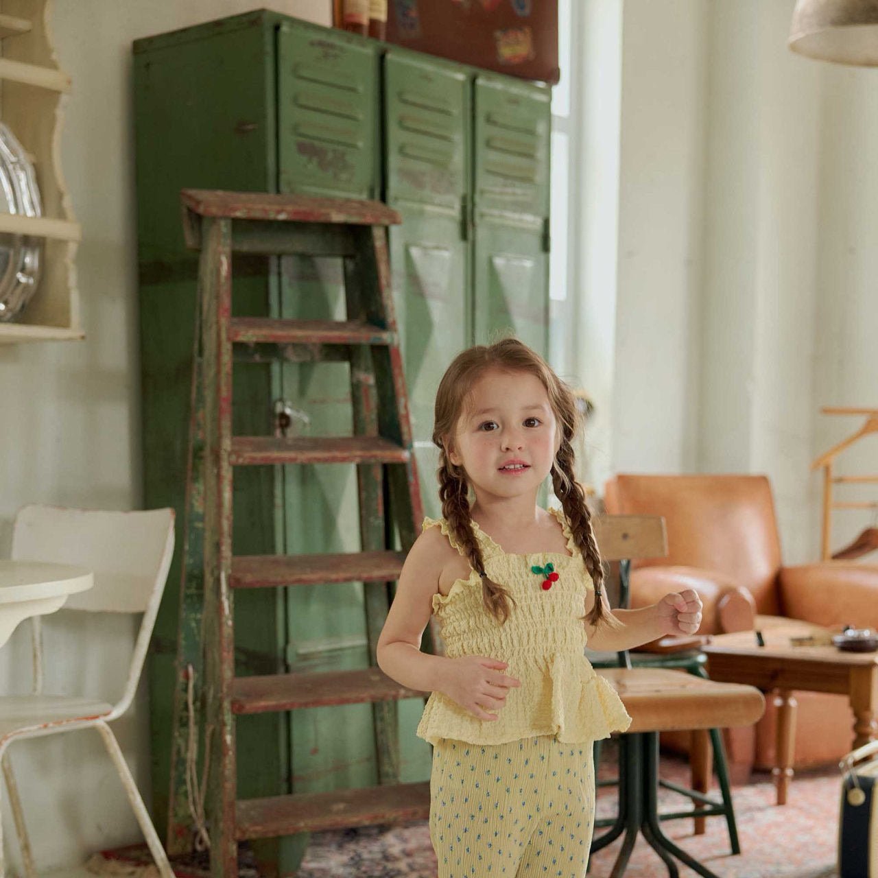 Toddler SS26 Cherry Smocked Peplum Top (1 - 6y) - 2 Colors - AT NOON STORE