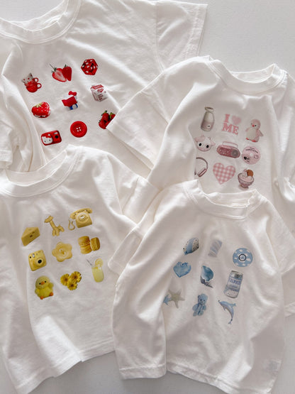 Toddler SS26 Cute Little Things Short Sleeve Top (1 - 6y) - 5 Colors - AT NOON STORE