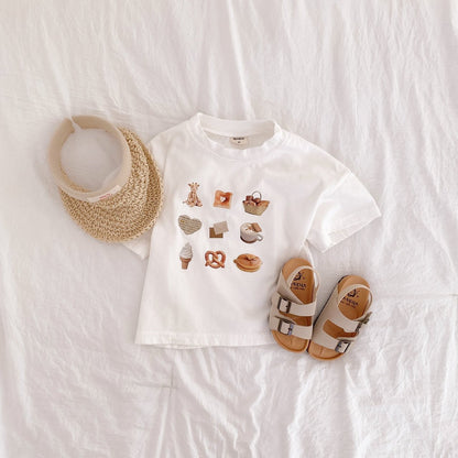 Toddler SS26 Cute Little Things Short Sleeve Top (1 - 6y) - 5 Colors kids outfit