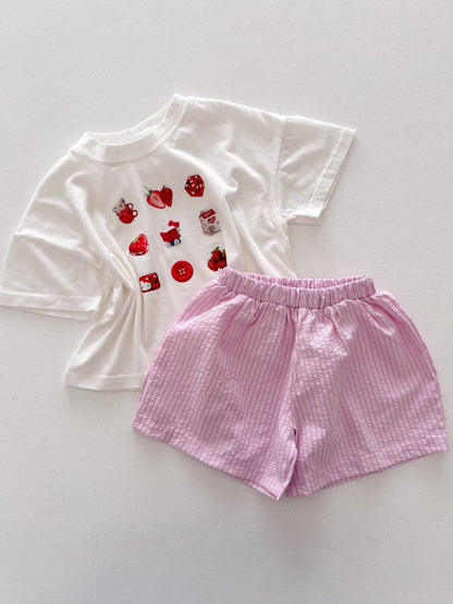 Toddler SS26 Cute Little Things Short Sleeve Top (1 - 6y) - 5 Colors - AT NOON STORE