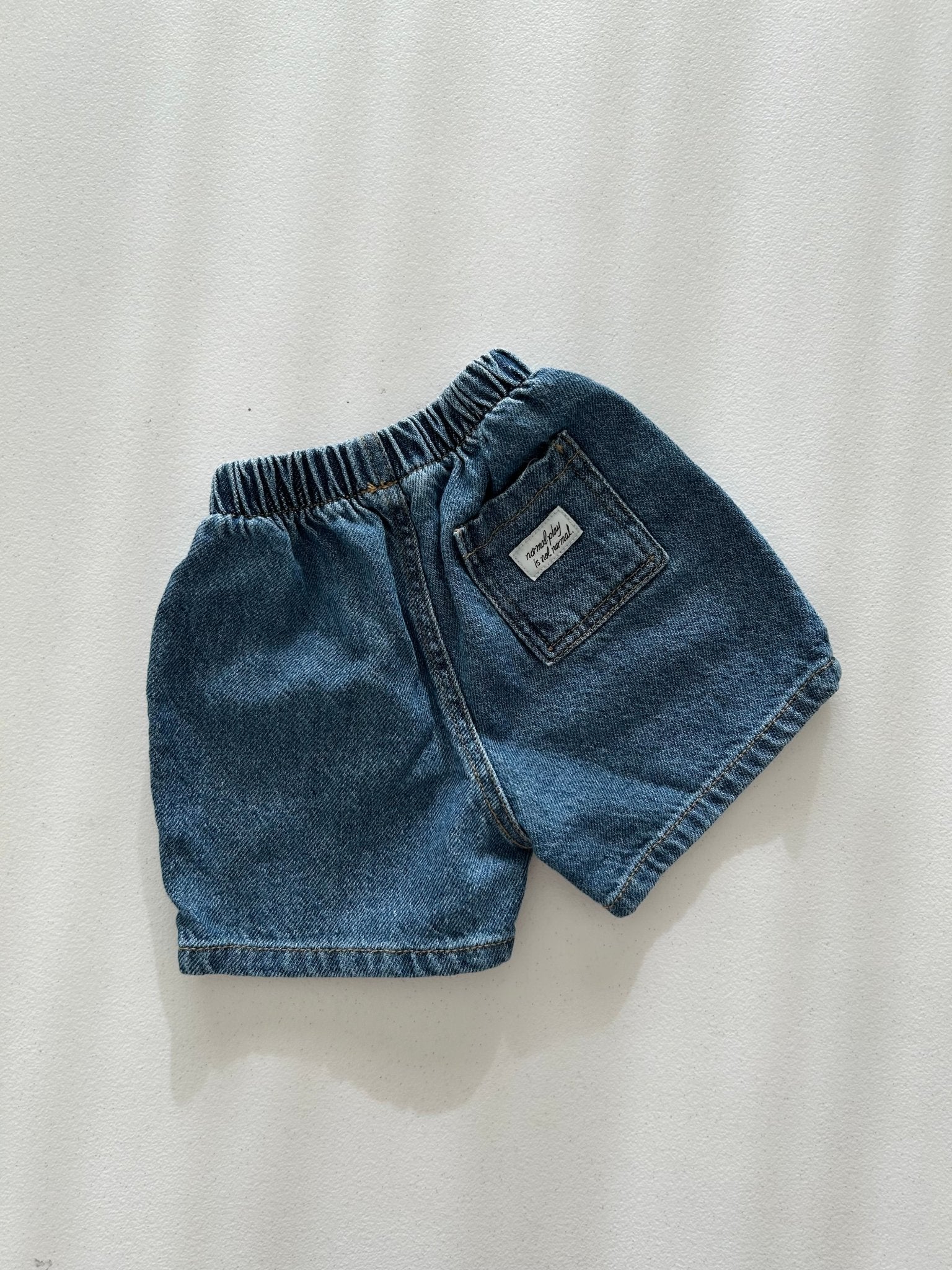 Toddler SS26 Denim Shorts (6m - 7y) - Blue - AT NOON STORE