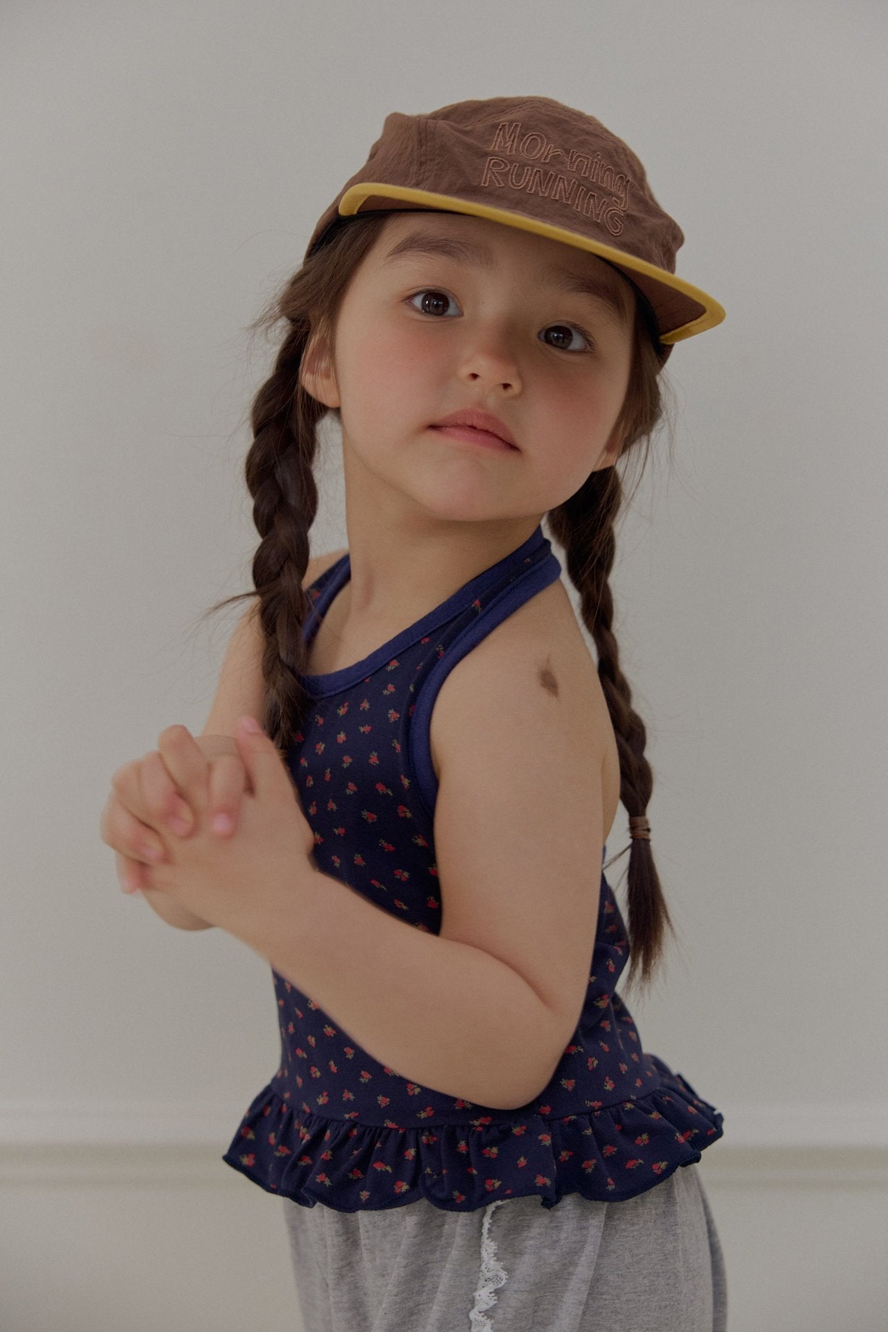 Toddler SS26 Floral Print Halter Tank Top (2 - 7y) - 2 Colors - AT NOON STORE