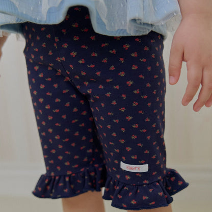 Toddler SS26 Floral Print Ruffle Hem Shorts (2 - 7y) - 2 Colors - AT NOON STORE