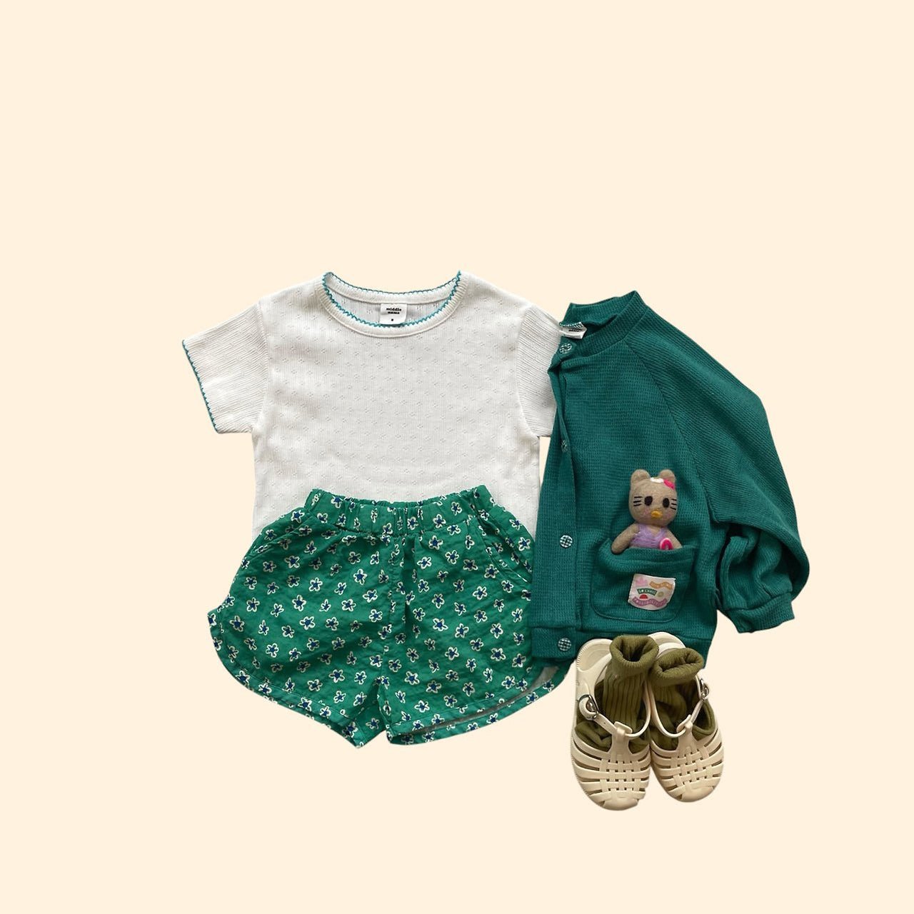 Toddler SS26 Floral Shorts (3 - 7y) - 3 Colors - AT NOON STORE