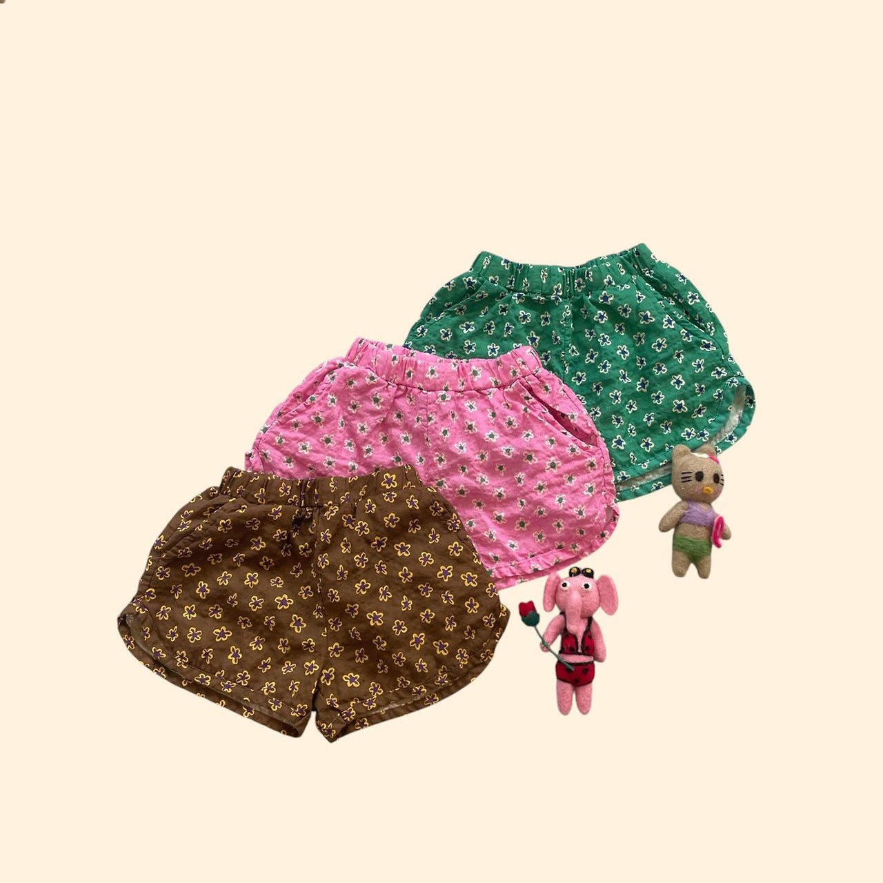 Toddler SS26 Floral Shorts (3 - 7y) - 3 Colors - AT NOON STORE