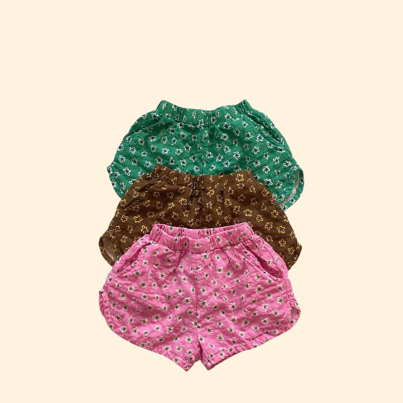 Toddler SS26 Floral Shorts (3 - 7y) - 3 Colors - AT NOON STORE