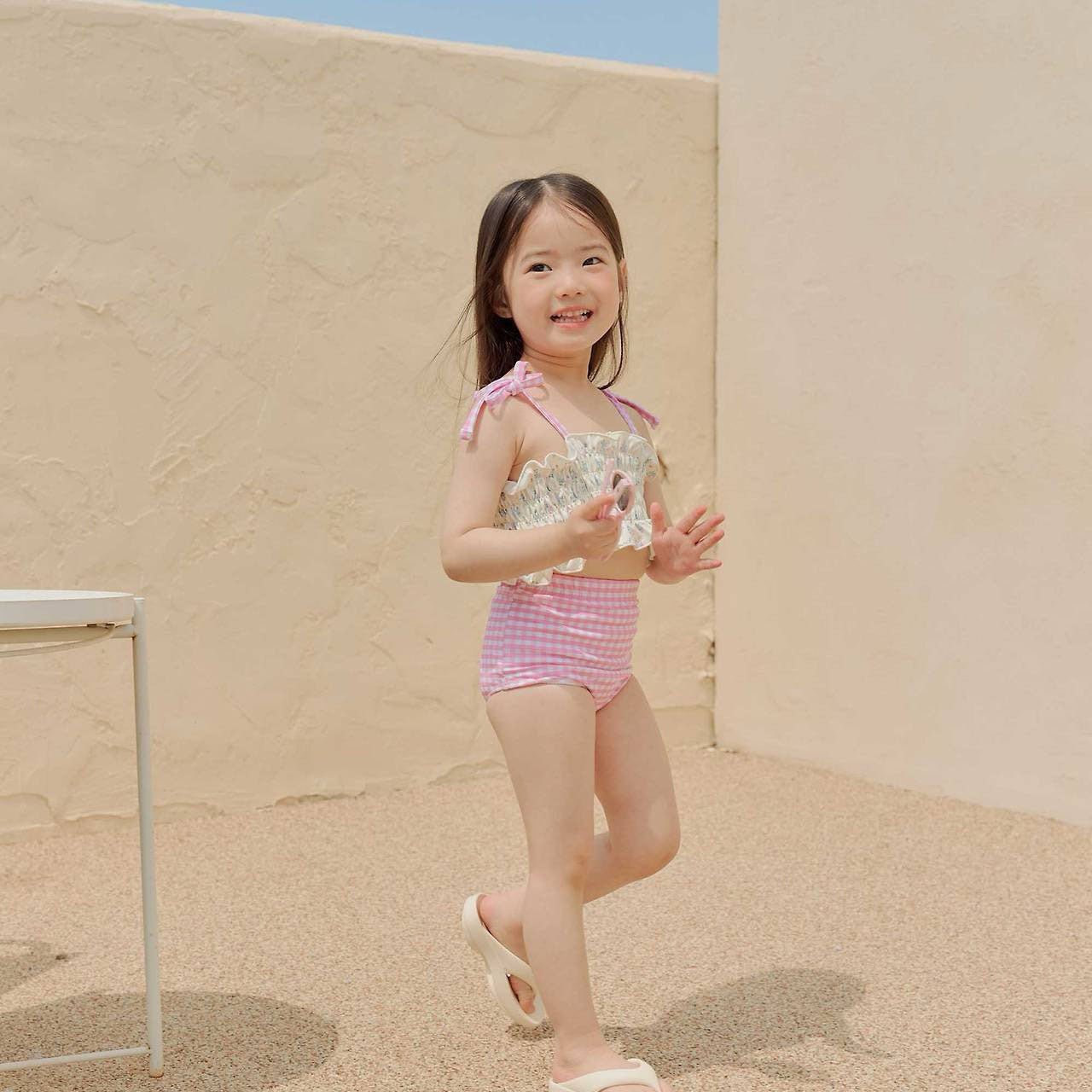 Toddler SS26 Floral Smocked Tankini 2 Piece Swim Suit (2-8y) - 2 Colors kids outfit
