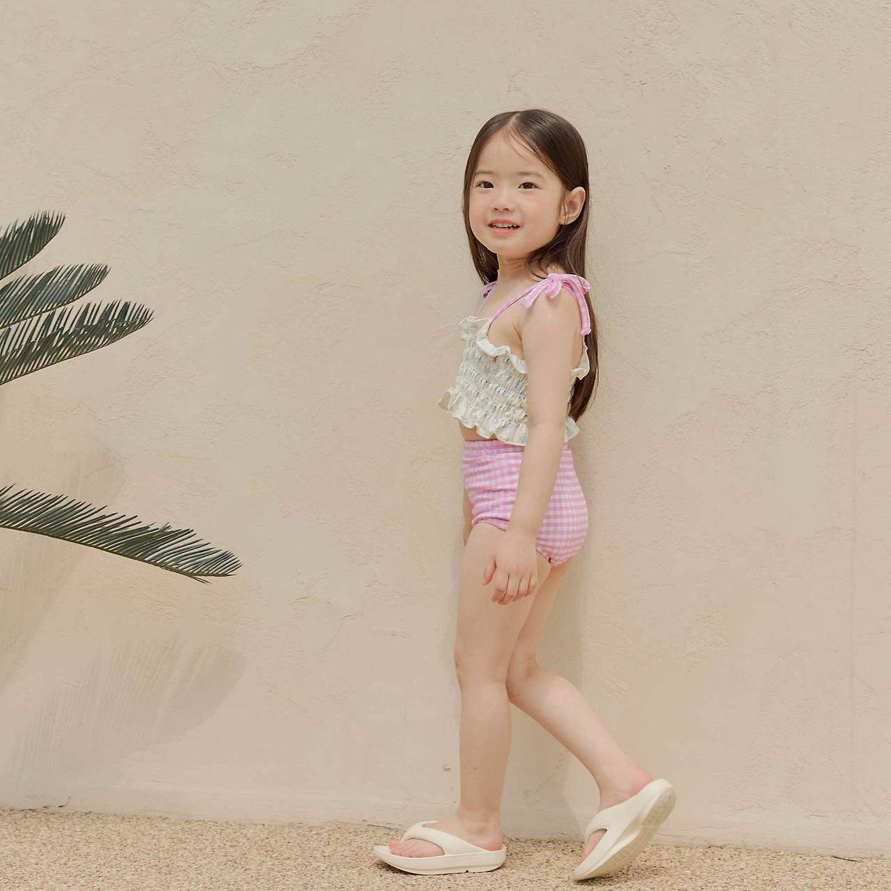 Toddler SS26 Floral Smocked Tankini 2 Piece Swim Suit (2-8y) - 2 Colors kids outfit