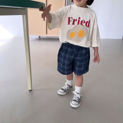 Toddler SS26 Fried Egg Short Sleeve Top (1 - 7y) - 2 Colors - AT NOON STORE