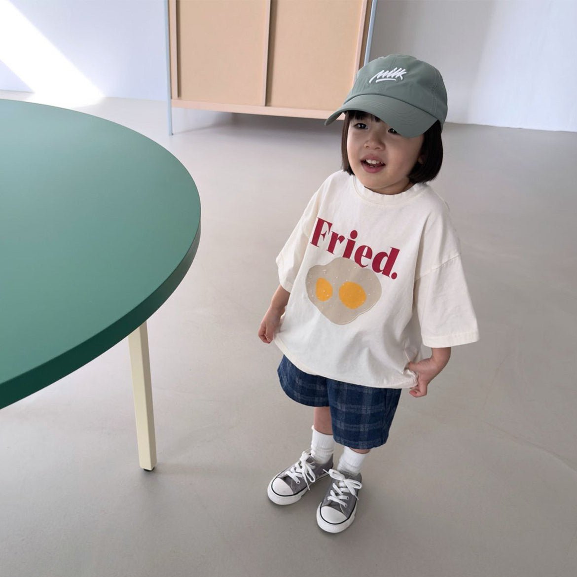 Toddler SS26 Fried Egg Short Sleeve Top (1 - 7y) - 2 Colors - AT NOON STORE