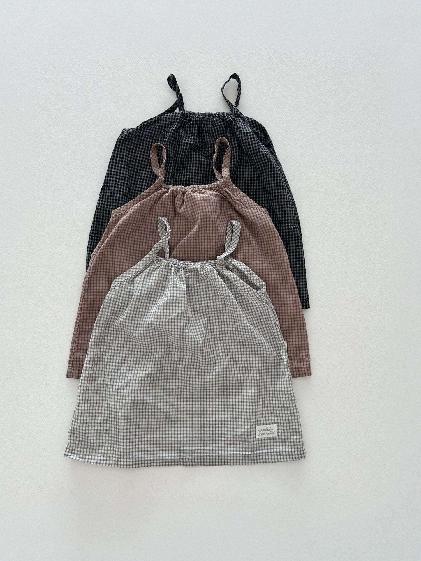 Toddler SS26 Gingham Sleeveless Dress (6m - 7y) - 3 Colors - AT NOON STORE