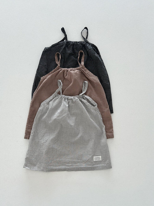 Toddler SS26 Gingham Sleeveless Dress (6m - 7y) - 3 Colors - AT NOON STORE
