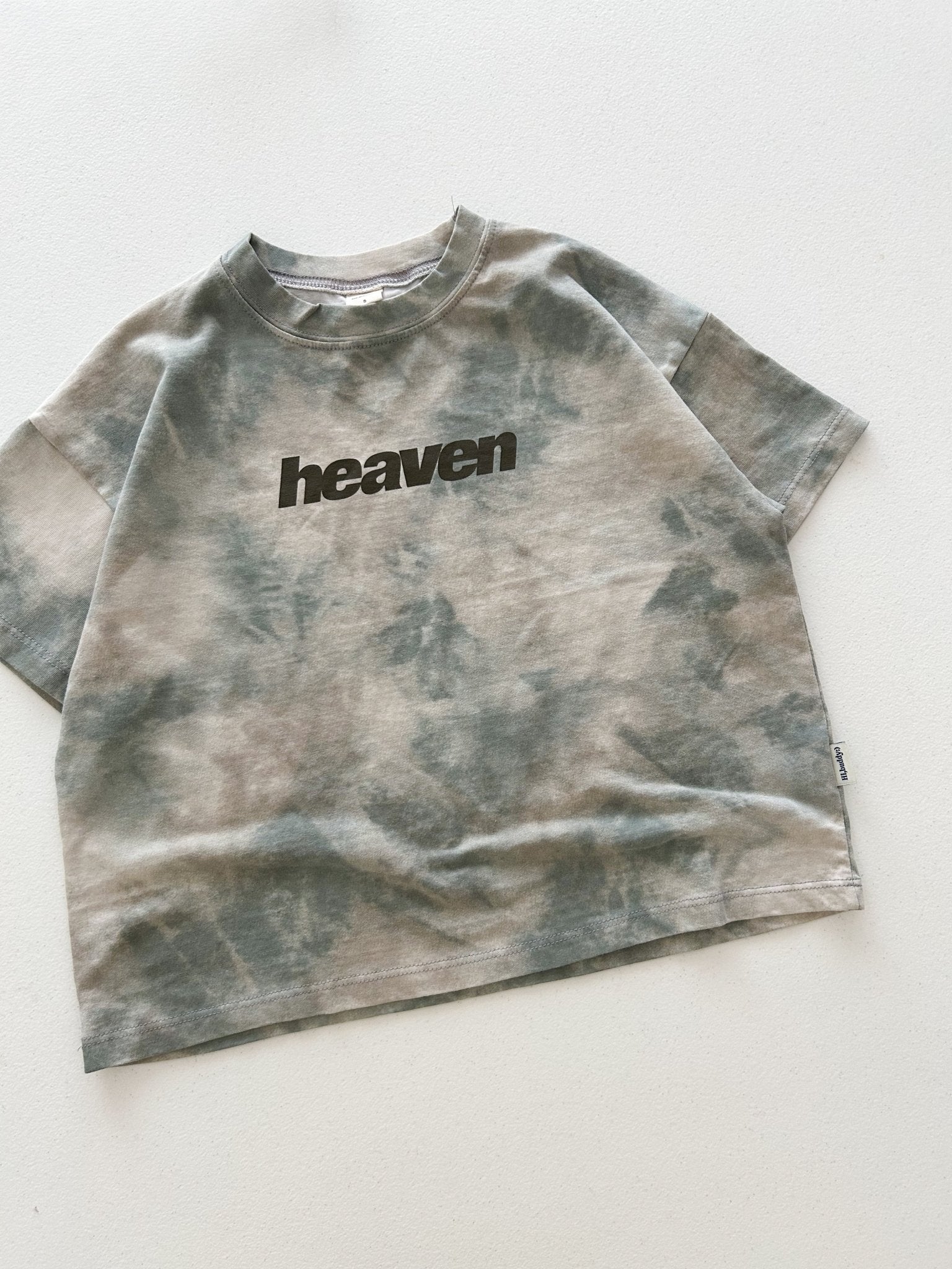 Toddler SS26 heaven Tie Dyed Loose Fit Short Sleeve Top (3-8y) - 2 Colors kids outfit