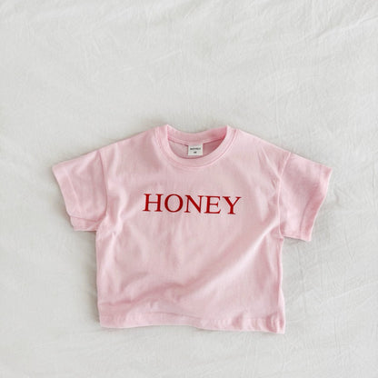 Toddler SS26 HONEY Short Sleeve Top (1 - 6y) - 2 Colors - AT NOON STORE
