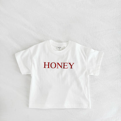 Toddler SS26 HONEY Short Sleeve Top (1 - 6y) - 2 Colors - AT NOON STORE