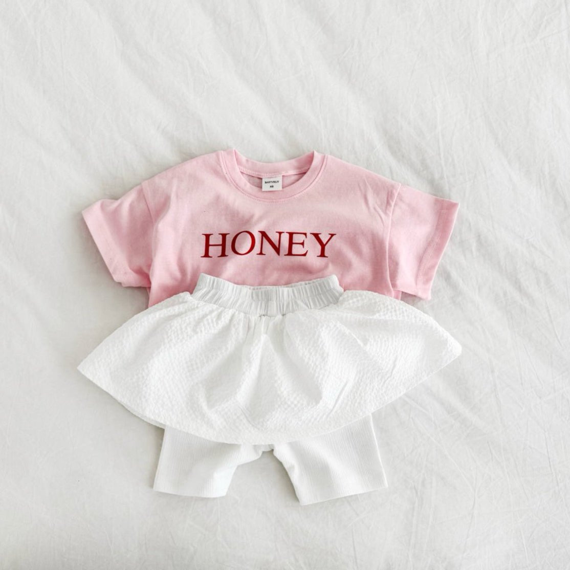 Toddler SS26 HONEY Short Sleeve Top (1 - 6y) - 2 Colors - AT NOON STORE