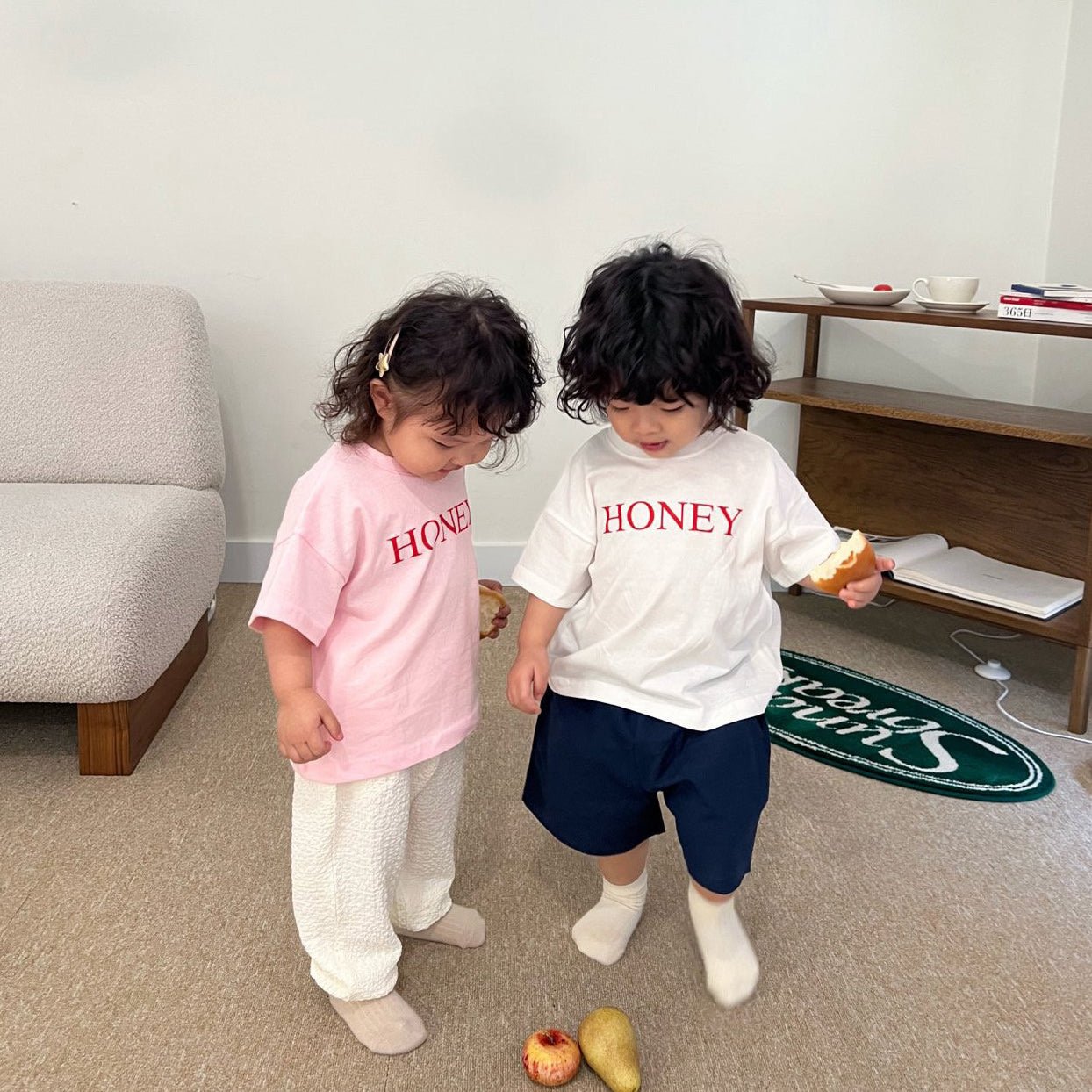 Toddler SS26 HONEY Short Sleeve Top (1 - 6y) - 2 Colors - AT NOON STORE