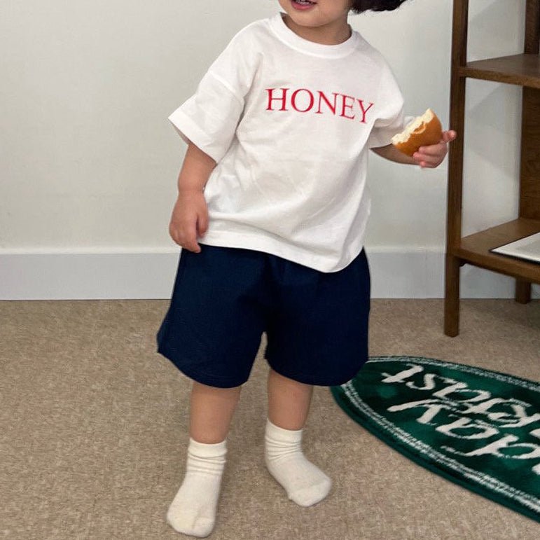 Toddler SS26 HONEY Short Sleeve Top (1 - 6y) - 2 Colors - AT NOON STORE
