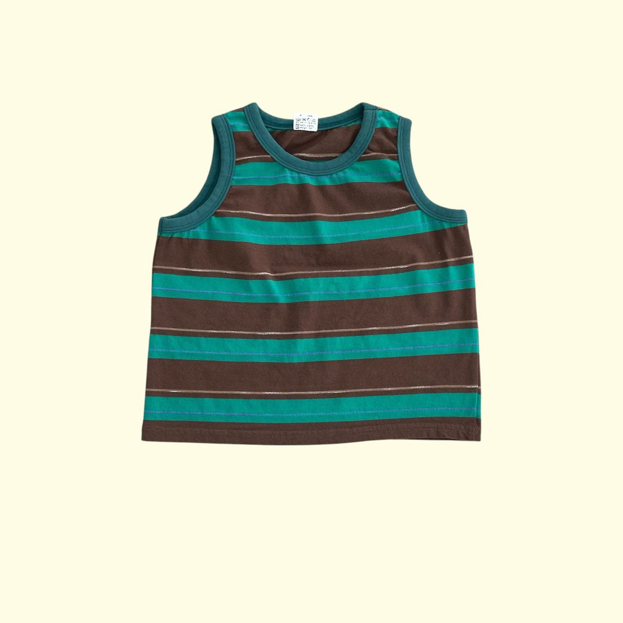 Toddler SS26 Jacquard Stripe Sleeveless Top (3 - 11y) - 2 Colors kids outfit