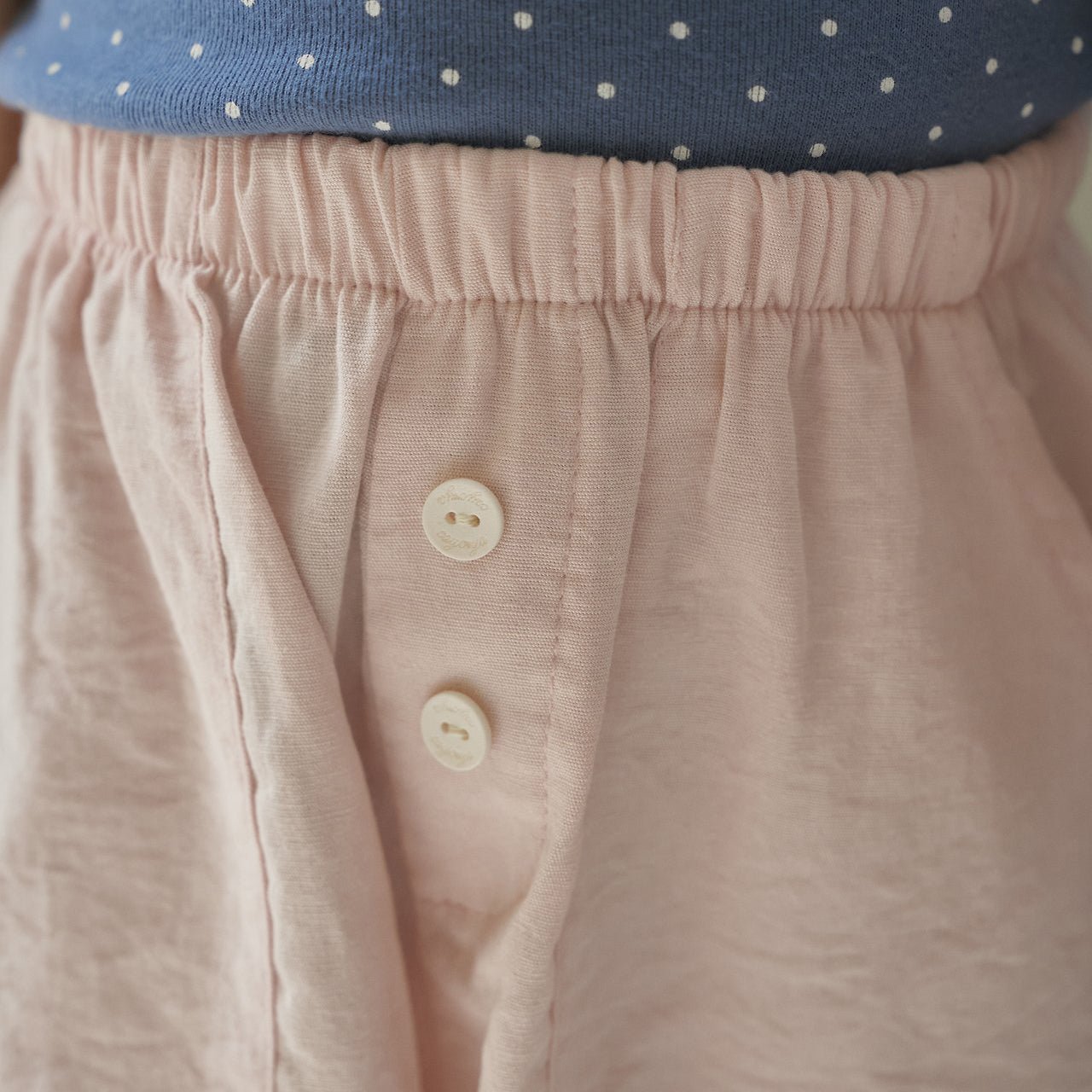 Toddler SS26 Knee - Length Jogger Pants (1 - 6y) - Pink - AT NOON STORE