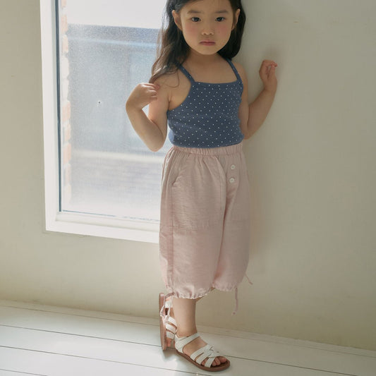 Toddler SS26 Knee - Length Jogger Pants (1 - 6y) - Pink - AT NOON STORE