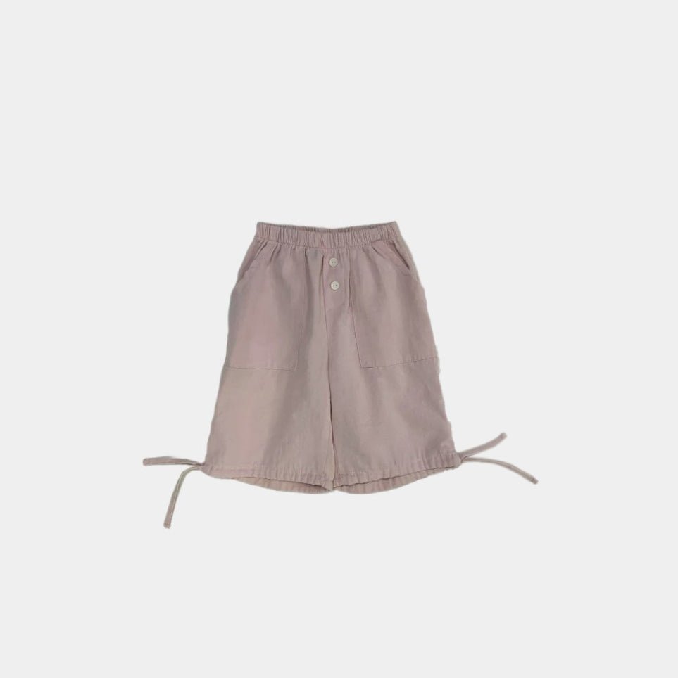 Toddler SS26 Knee - Length Jogger Pants (1 - 6y) - Pink - AT NOON STORE