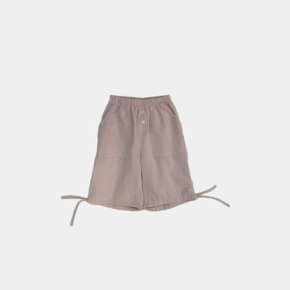 Toddler SS26 Knee - Length Jogger Pants (1 - 6y) - Pink - AT NOON STORE