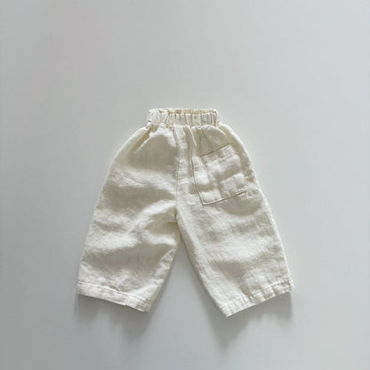 Toddler SS26 Linen Cotton Pull - on Pants (1 - 6y) - 4 Colors kids outfit