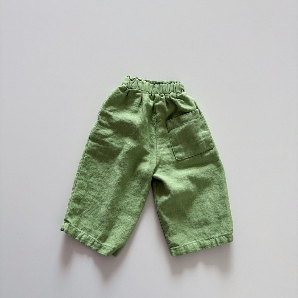 Toddler SS26 Linen Cotton Pull - on Pants (1 - 6y) - 4 Colors kids outfit