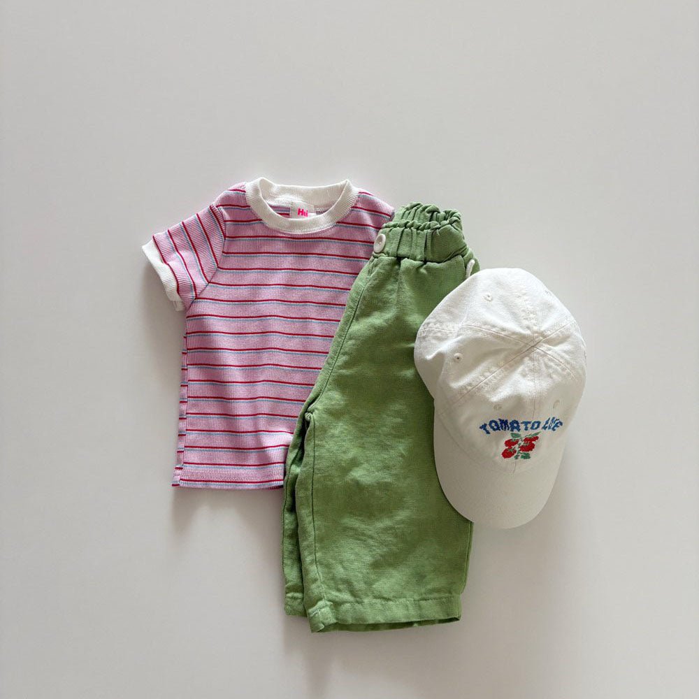 Toddler SS26 Linen Cotton Pull - on Pants (1 - 6y) - 4 Colors kids outfit