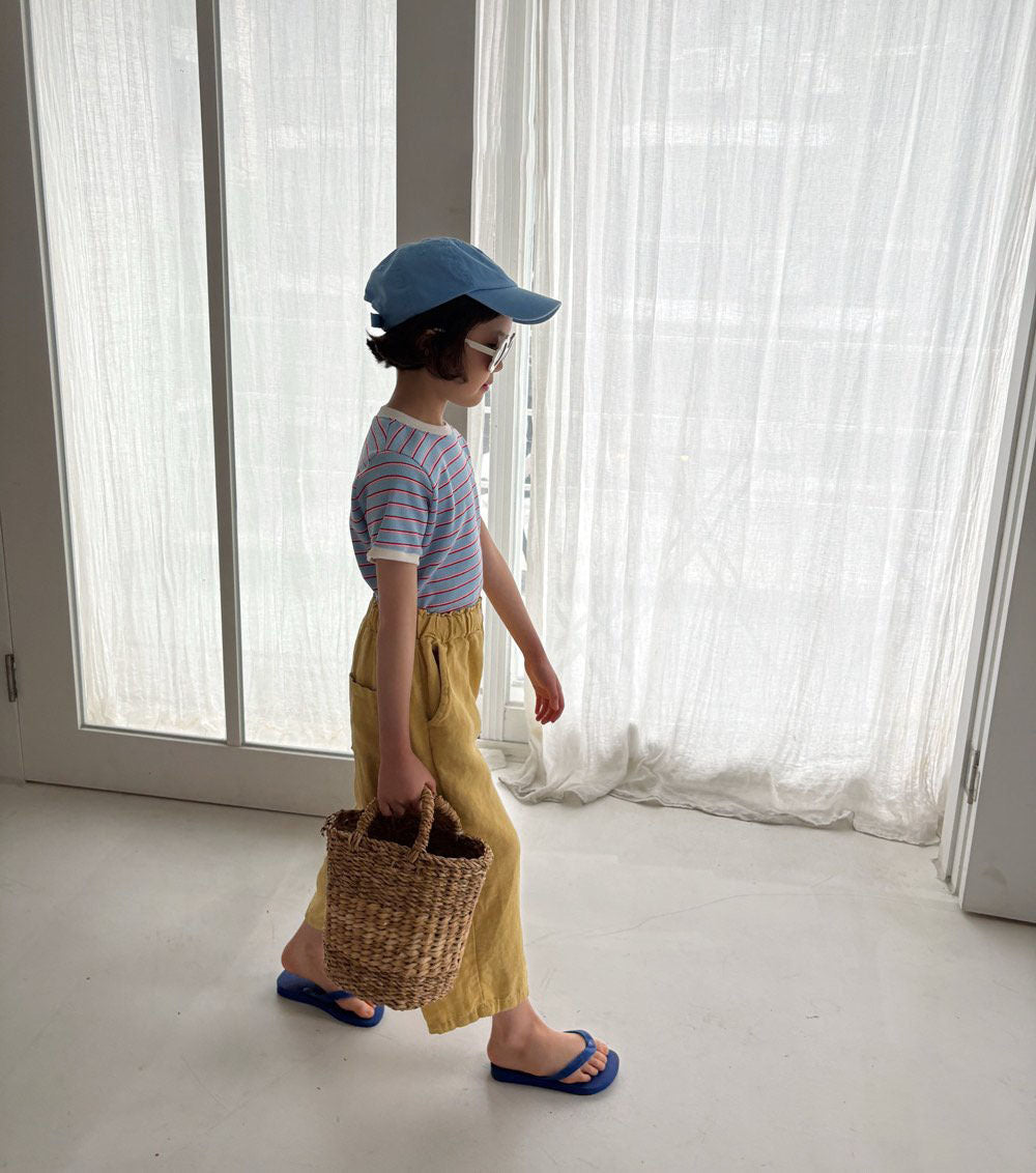 Toddler SS26 Linen Cotton Pull - on Pants (1 - 6y) - 4 Colors kids outfit
