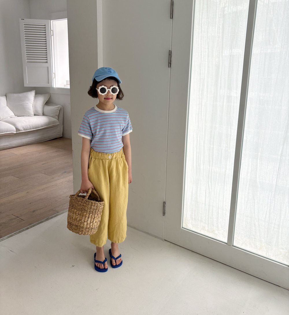 Toddler SS26 Linen Cotton Pull - on Pants (1 - 6y) - 4 Colors kids outfit