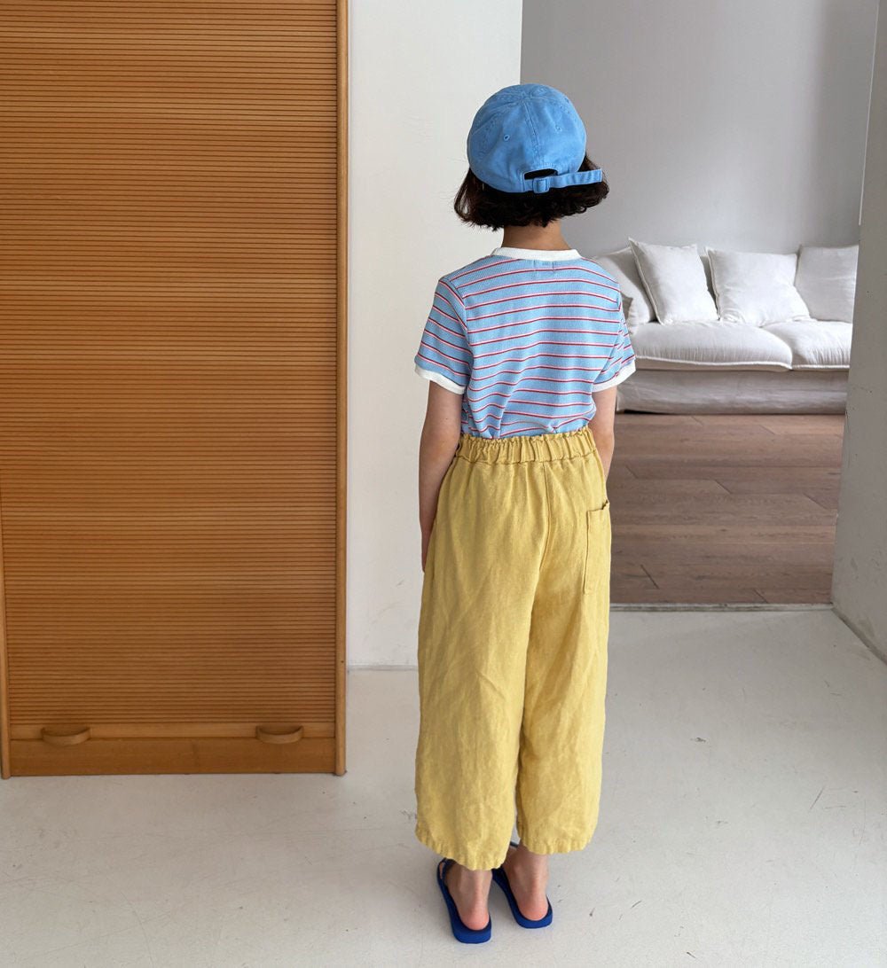 Toddler SS26 Linen Cotton Pull - on Pants (1 - 6y) - 4 Colors kids outfit