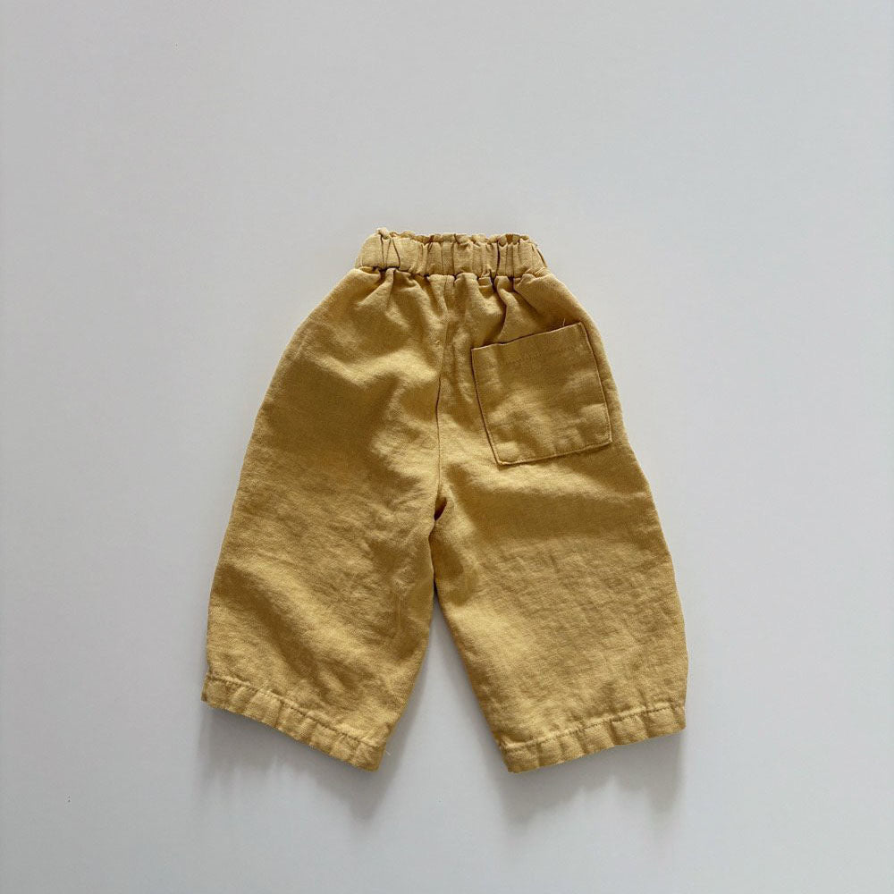 Toddler SS26 Linen Cotton Pull - on Pants (1 - 6y) - 4 Colors kids outfit