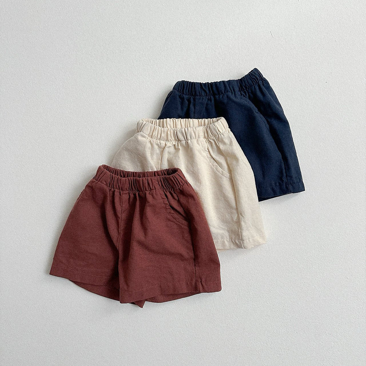 Toddler SS26 Linen Cotton Shorts (10m - 4y) - 3 Colors - AT NOON STORE