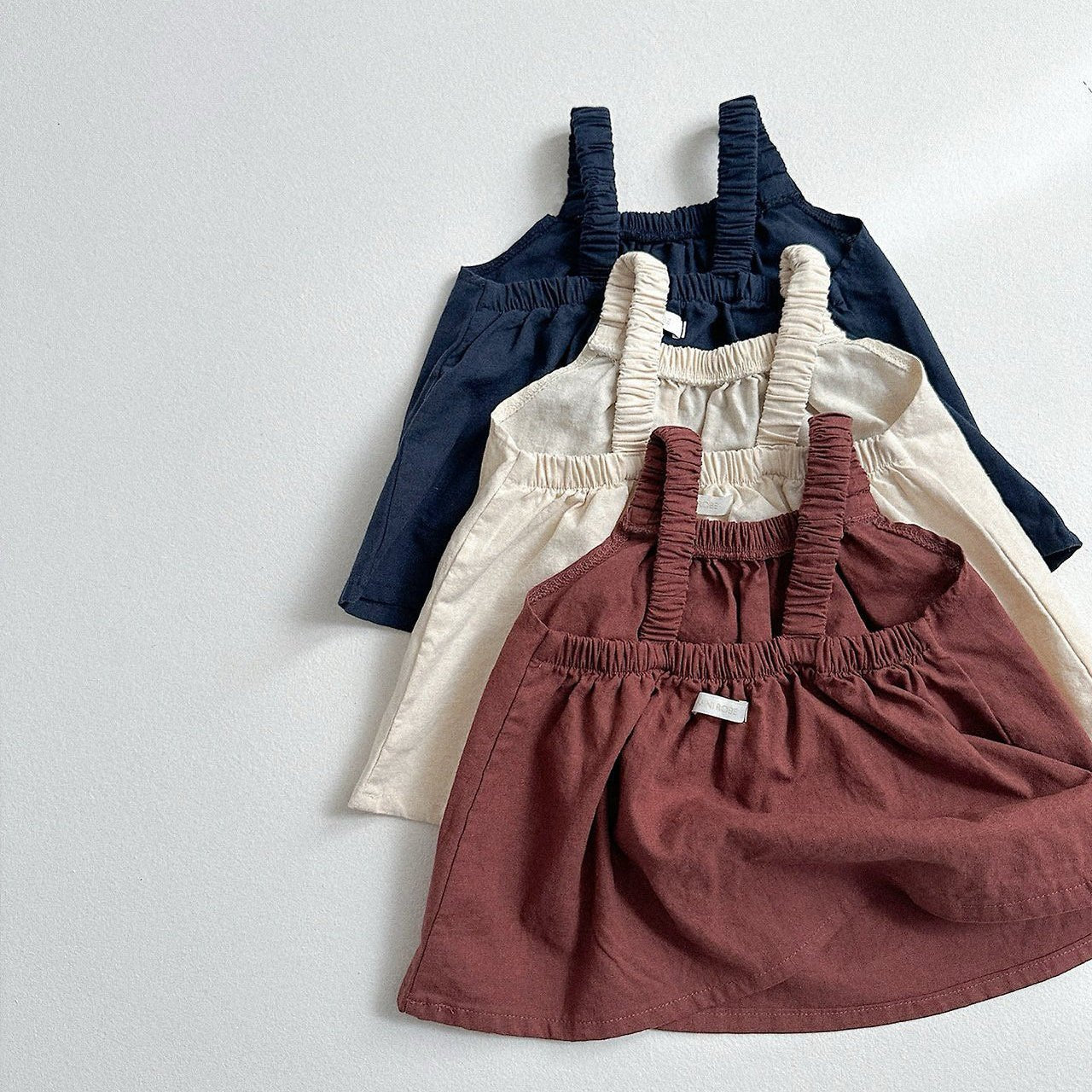 Toddler SS26 Linen Cotton Sleeveless Top (10m - 4y) - 3 Colors - AT NOON STORE