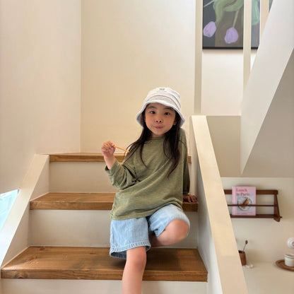 Toddler SS26 Loose Fit Summer Long Sleeve Top (1 - 7y) - 2 Colors - AT NOON STORE