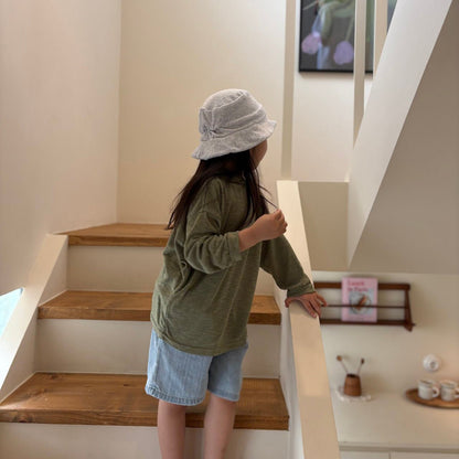 Toddler SS26 Loose Fit Summer Long Sleeve Top (1 - 7y) - 2 Colors - AT NOON STORE