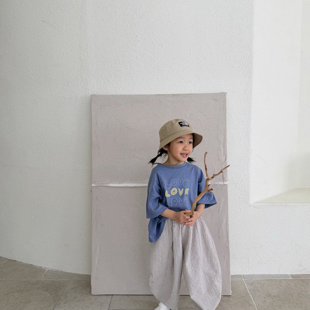 Toddler SS26 LOVE LOVE LOVE Loose Fit Short Sleeve Top (1 - 7y) - 2 Colors - AT NOON STORE