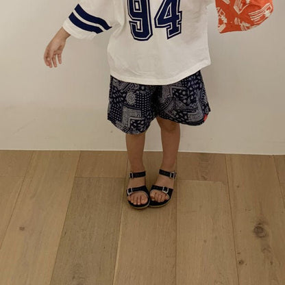 Toddler SS26 Paisley Knee Length Shorts (1 - 7y) - 2 Colors kids outfit