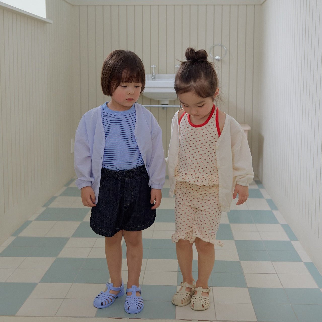 Toddler SS26 Pigment Dyed Stripe Short Sleeve Top (2 - 7y) - 2 Colors - AT NOON STORE