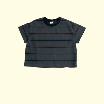 Toddler SS26 Pigment Dyed Stripe Short Sleeve Top (3 - 11y) - 2 Colors kids outfit