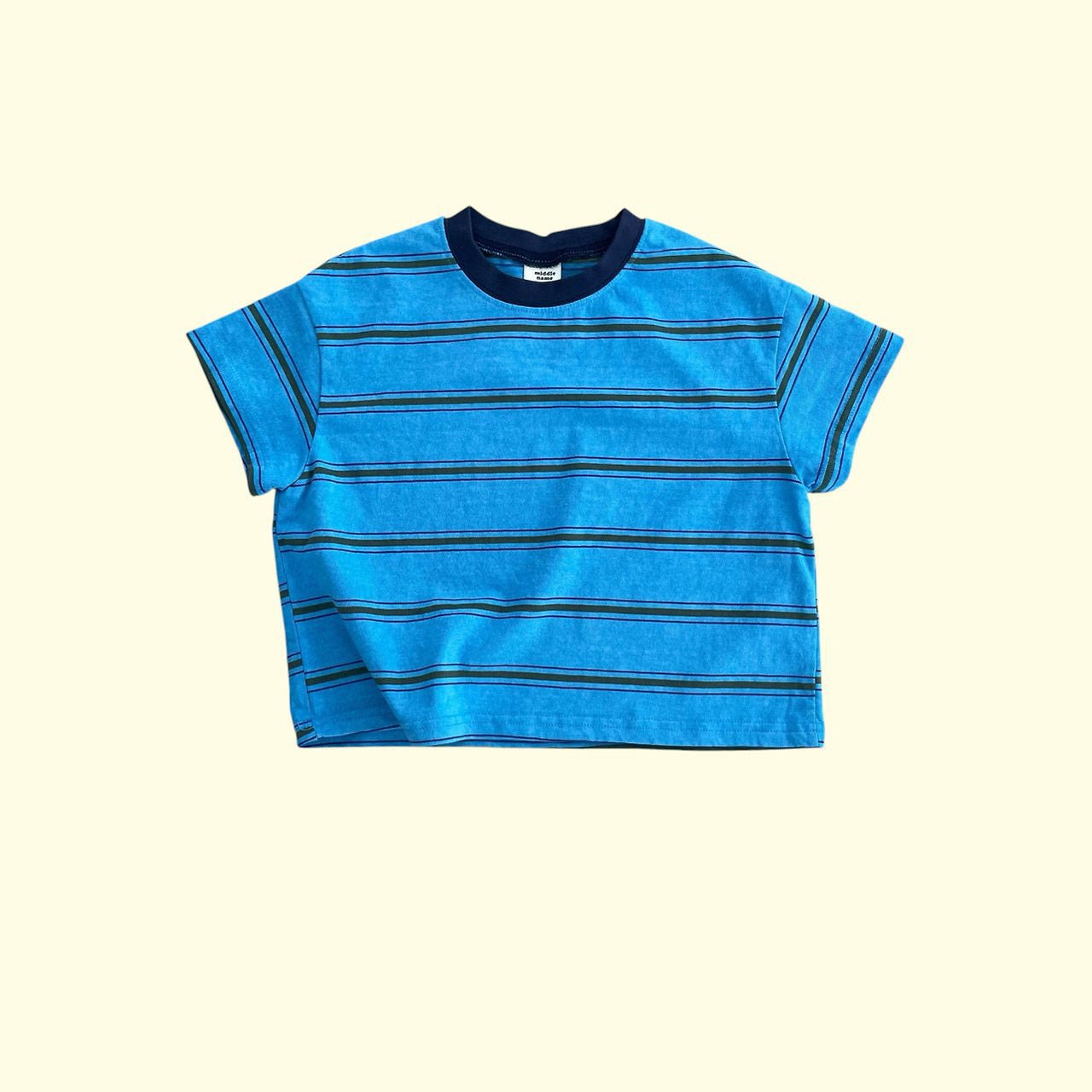 Toddler SS26 Pigment Dyed Stripe Short Sleeve Top (3 - 11y) - 2 Colors kids outfit