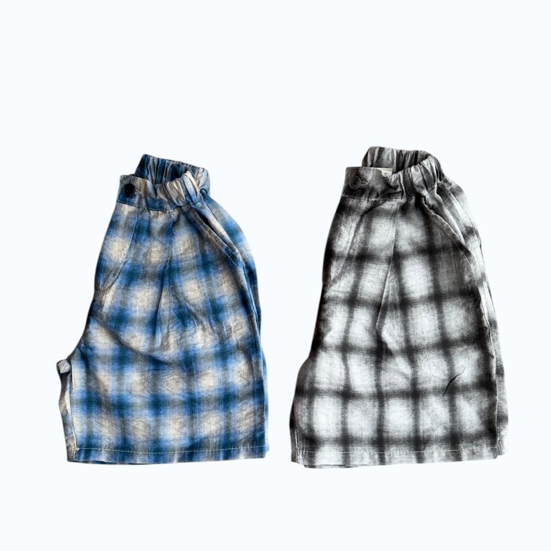 Toddler SS26 Plaid Bermuda Shorts (3 - 7y) - 2 Colors - AT NOON STORE