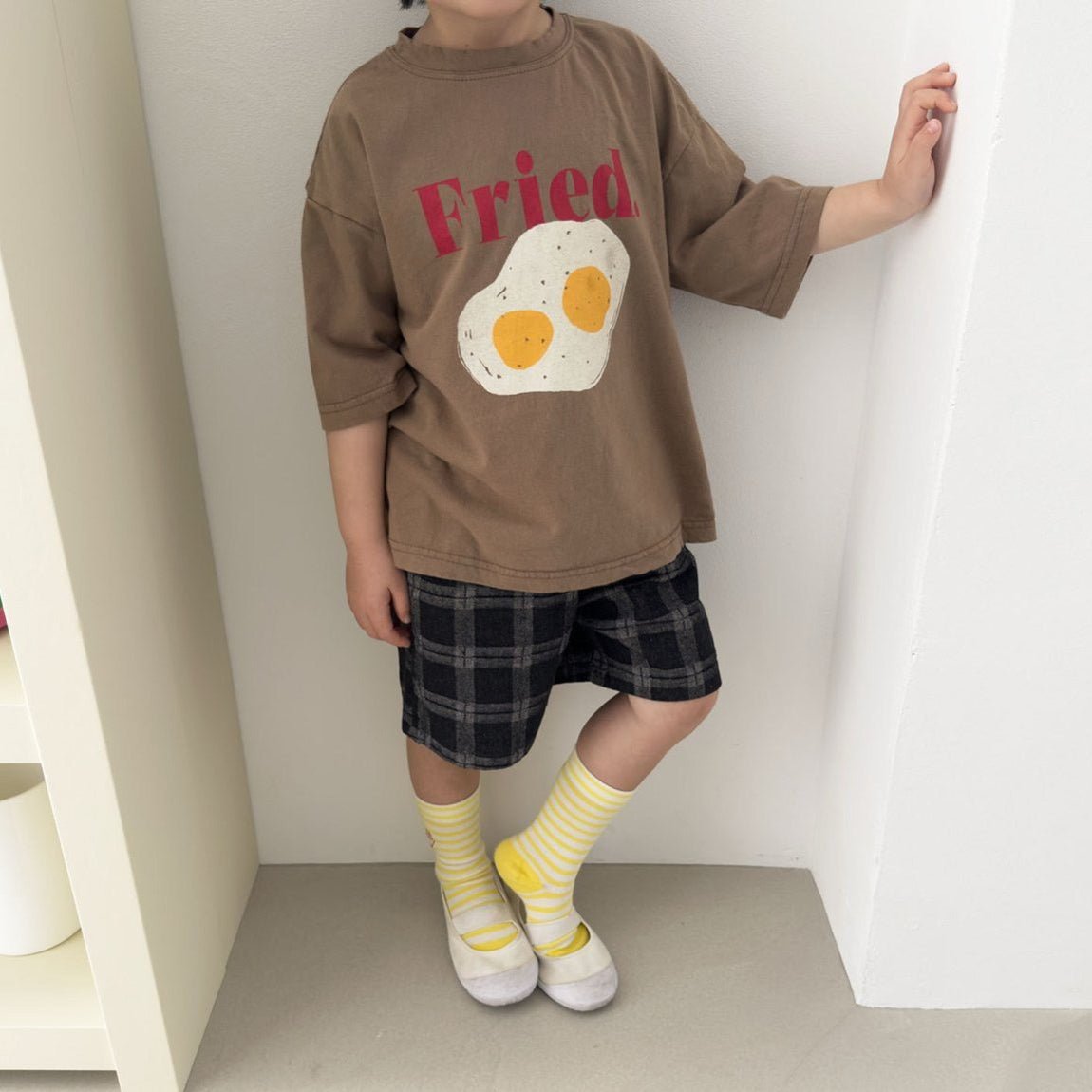Toddler SS26 Plaid Denim Shorts (2 - 7y) - 2 Colors - AT NOON STORE
