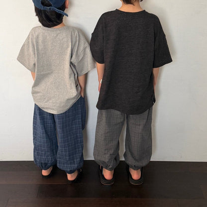 Toddler SS26 Plaid Jogger Pants (3 - 7y) - 2 Colors - AT NOON STORE