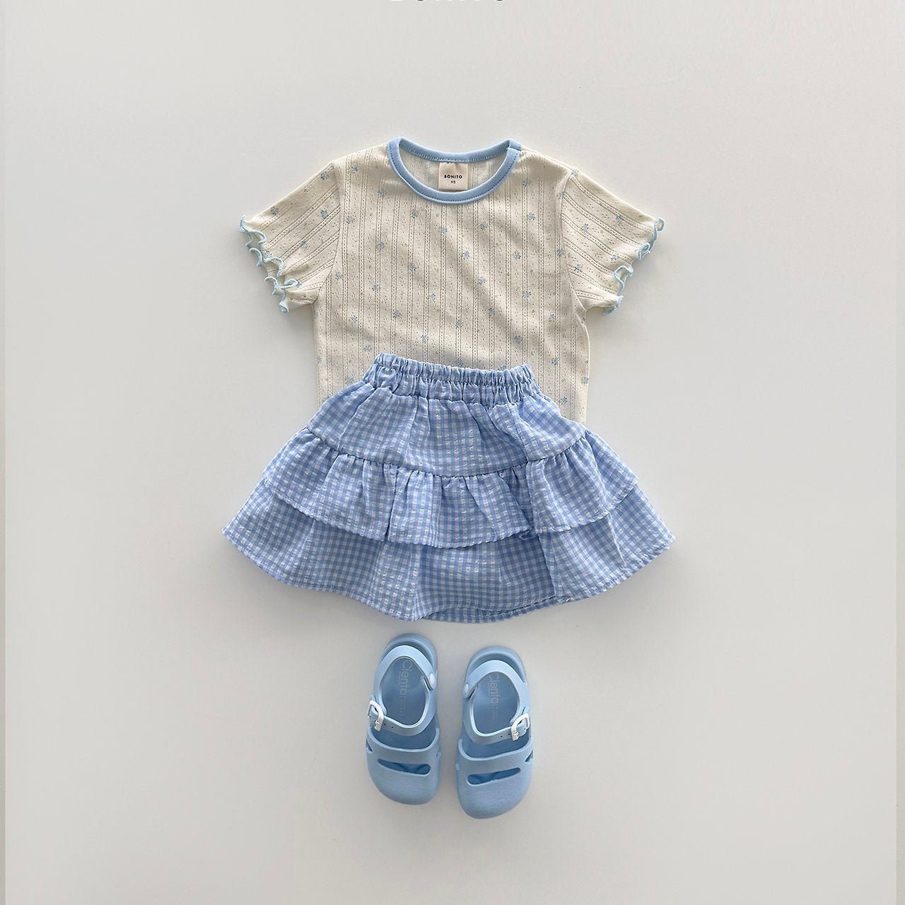 Toddler SS26 Plaid Ruffle Skort (12m - 7y) - 2 Colors kids outfit