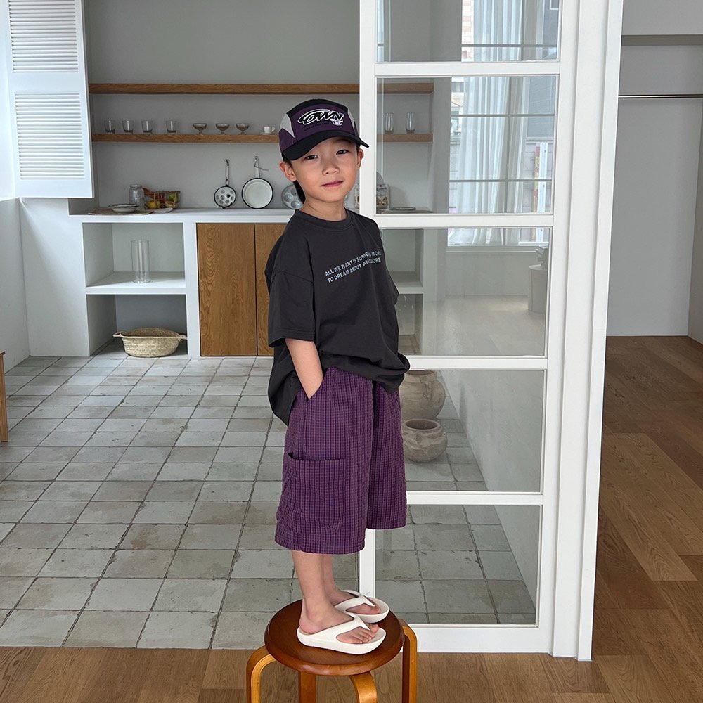 Toddler SS26 Plaid Seersucker Side Pocket Bermuda Shorts (3 - 7y) - 2 Colors - AT NOON STORE