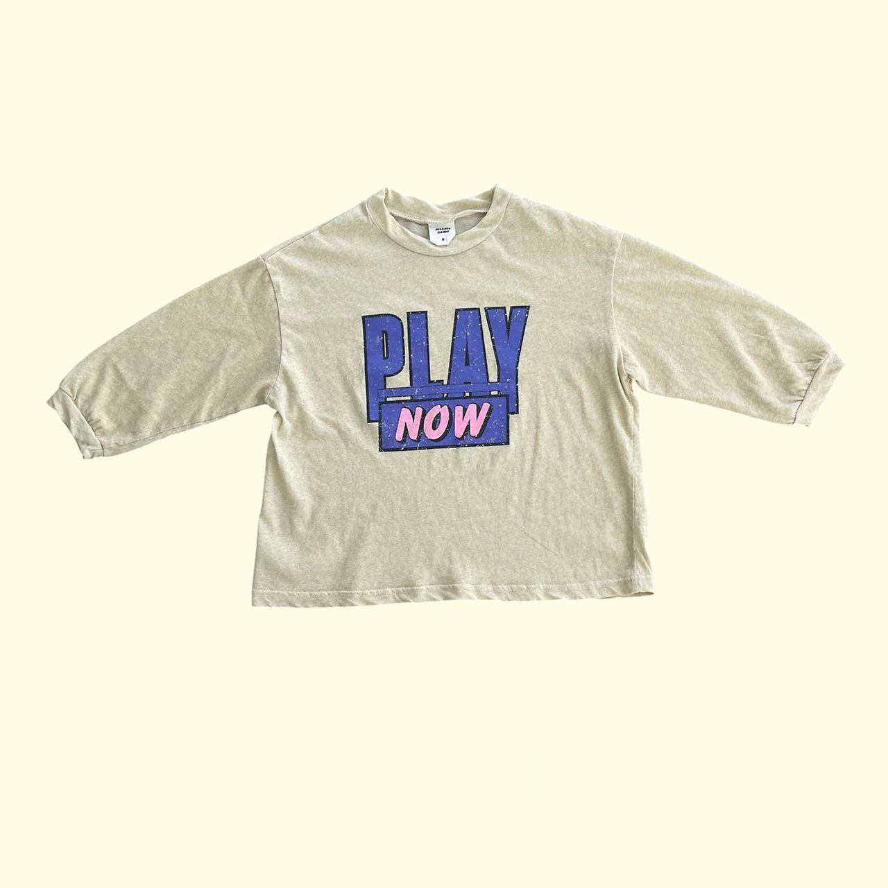Toddler SS26 PLAY NOW Summer Long Sleeve Top (3 - 11y) - 2 Colors kids outfit