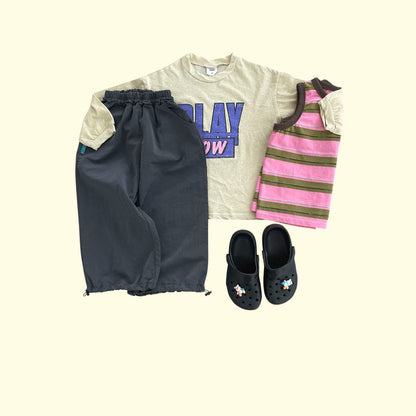 Toddler SS26 PLAY NOW Summer Long Sleeve Top (3 - 11y) - 2 Colors kids outfit